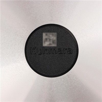 Сковорода KUKMARA «Традиция», d=24 см, съёмная ручка, антипригарное покрытие, алюминий, чёрный