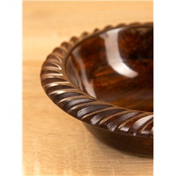 Чаша «Тарталетка», 16×16×5 см, дерево шишам