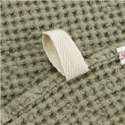 Полотенце вафельное SL HOME: Linen «Олива», 40×70 см, оливковое
