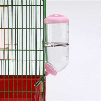 Поилка для грызунов, 500 мл, 20.5×5 см, розовая