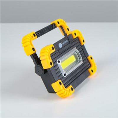 Светодиодный прожектор-светильник аккумуляторный, 9 Вт, 1200 мАч, 3 ААА, USB, 3 ч работы