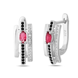 Серьги, куб.циркон., BY-5997-2F