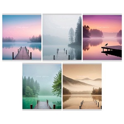 Тетрадь  48л клетка "Созерцание" глянц.лам. ТК489641 Listoff