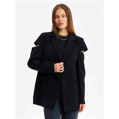 Пиджак женский MINAKU: Classic, чёрный, размер 42-44