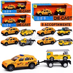 Машина "Городская стройка" металл, в коробке