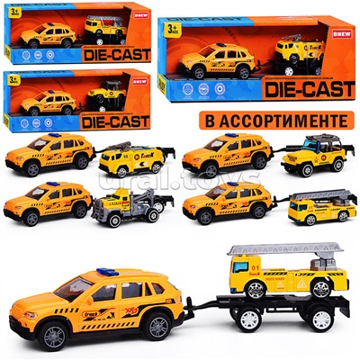 Машина "Городская стройка" металл, в коробке