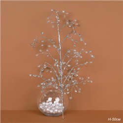 Ветка декоративная стеклярус 50 см / SA20227/2 /уп 50/200/ 712713