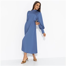 Платье струящееся, Притяжение элегантности (синий бриз)