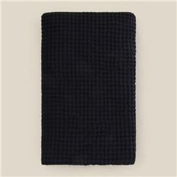 Полотенце вафельное SL HOME: Basic «Дарк Маре» 90×150 см, хлопок 100%, чёрное