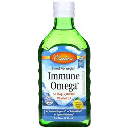 Carlson Labs, Immune Omega, Natural Lemon, 8.4 fl oz (250 ml)