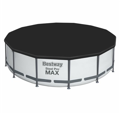 Бассейн каркасный Bestway Steel Pro MAX 5618W, 396×122 см, фильтр-насос, лестница, тент, круглый