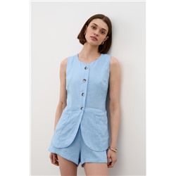 Жилет  J25_2V_Nile Blue/Голубой