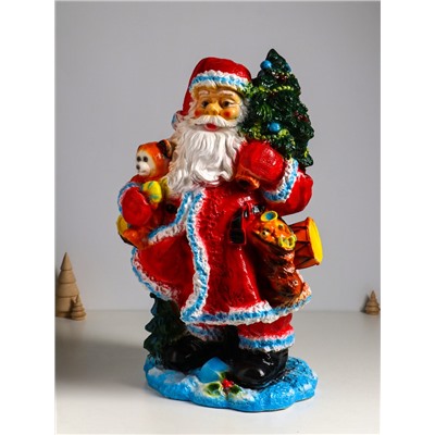 УЦЕНКА Фигура "Дед мороз" 52х32х26,5 см, красный