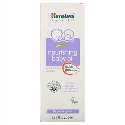 Himalaya, Питательное Детское Масло, Оливковое Масло и Зимняя Вшня, 6,76 жидких унций (200 мл)