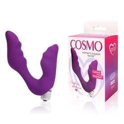 Фиолетовый вибромассажер Сosmo - 12,7 см.