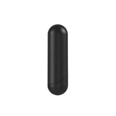 Черная перезаряжаемая анальная пробка №08 Cone-shaped butt plug - 13,5 см.