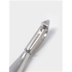 Овощечистка вертикальная Доляна Redline, 2.2×1.7×16.7, нержавеющая сталь, красная