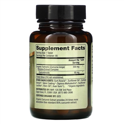 Dr. Mercola, Organic Curcumin Extract, 90 Tablets