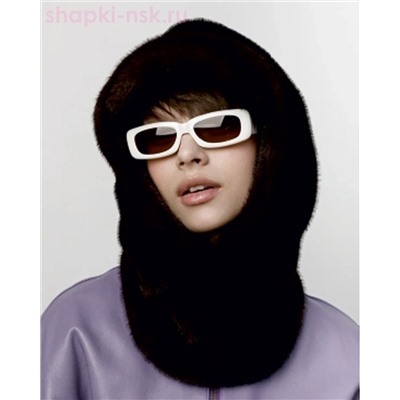 Монклер Капор женский флис экомех норка (56-58)