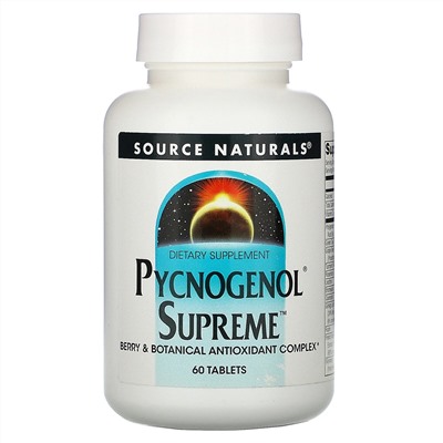 Source Naturals, Pycnogenol Supreme, 60 таблеток