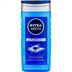 Гель для душа NIVEA MEN Пробуждающий 2в1с морскими минералами (250мл) (80800)