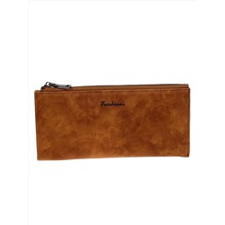 Женское портмоне из искусственной кожи, цвет коричневый