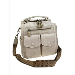 Женская сумка-рюкзак из искусственной кожи, цвет молочный