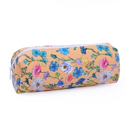 Пенал-косметичка Flowers, 19х7х4 см, на молнии, ПВХ, ассорти 5 дизайнов, ОПП-упаковка
