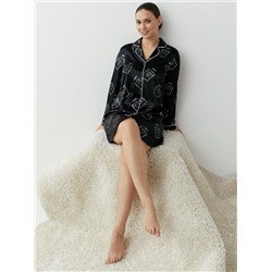 Omsa Рубашка OmD 0412D LOVE Рубашка пижамная удлиненная принт. жен, PL