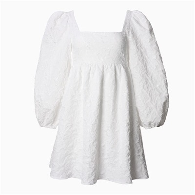 Платье с бантом мини женское MIST, размер S, белое