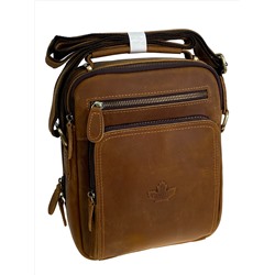 Сумка мужская из натуральной кожи, цвет рыжий