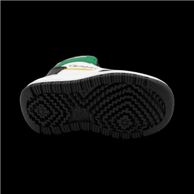 Кроссовки зимние на меху В7186-6 бело зеленые