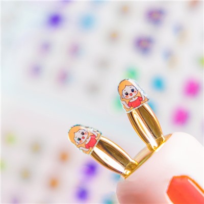 Детские сережки-наклейки 28 пар