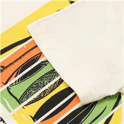 Комплект для мальчика (футболка, шорты), цвет молочный, рост 110 см