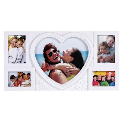 Фоторамка коллаж Любовь 56х29 см / FA-12 /уп 18/ 5 фото mix (Черный)