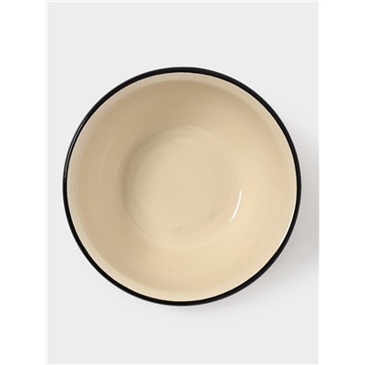 Миска эмалированная, 800 мл, цвет слоновой кости