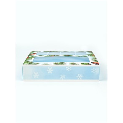 Коробка под 8 конфет и шоколад, с окном «Чудеса случаются», 17.7×17.8×3.8 см