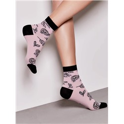 Conte elegant Носки «Flowers with shadow»