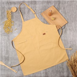 Фартук «Этель», бежевый, 63×75 см,100% хлопок