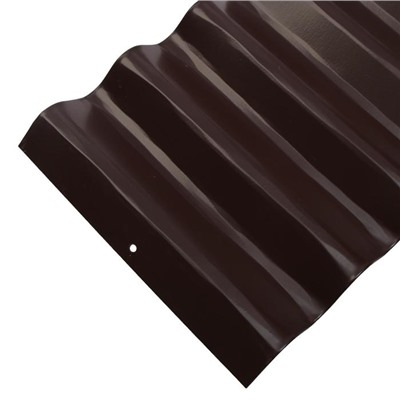 Ограждение для клумбы, 110×24 см, коричневое, «Волна», Greengo