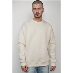 Мужской свитшот оверсайз 14421 (Молочный)