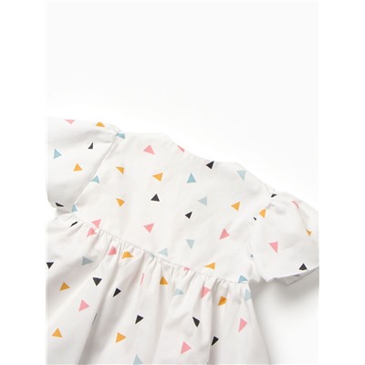 Платье для девочки на запах «Крошка Я», рост 68-74 см, белое