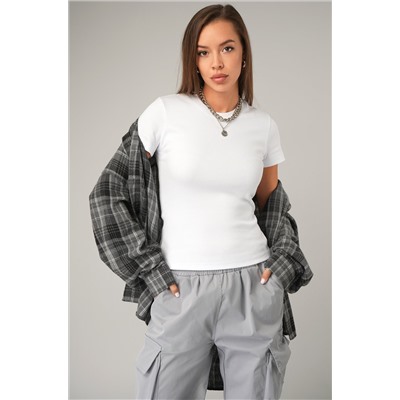 Женская футболка в рубчик Happyfox