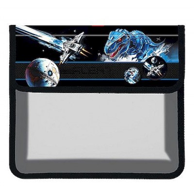 Папка для тетрадей А5 на липучке "Космический динозавр" 1 отделение (094440) 05071 Хатбер