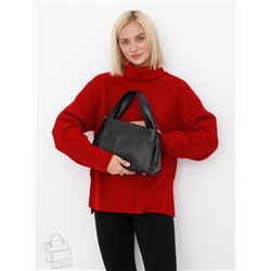 Сумка женская кожаная 0650CH black Polina&Eiterou