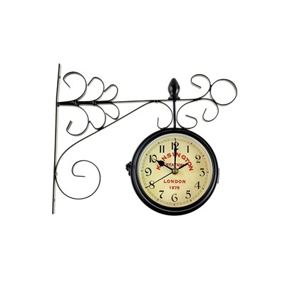 Часы настенные интерьерные «Тактоо» двусторонние, на подвесе, бесшумные, плавный ход, 24×30 см, 1хАА