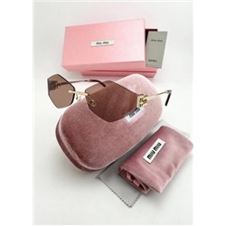 Набор женские солнцезащитные очки, коробка, чехол + салфетки #22770494