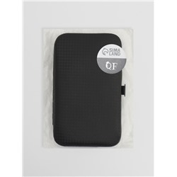 Набор маникюрный BLACK, 9 предметов, в футляре, чёрный