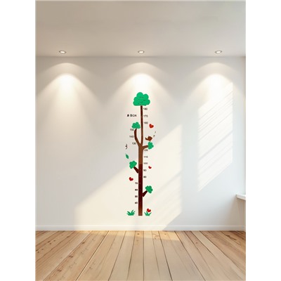 Ростомер детский TAKE IT EASY «Деревце», наклейка интерьерная, декор на стену, панно, 180 см