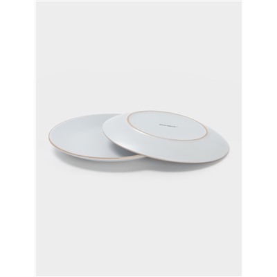 Тарелки Доляна «Ваниль», 18 предметов: 6 тарелок d=19 см, 6 тарелок d=27 см, 6 мисок d=19 см, керамика, белые